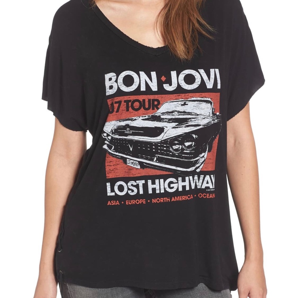 Bon Jovi Graphic Band Tee Size Small